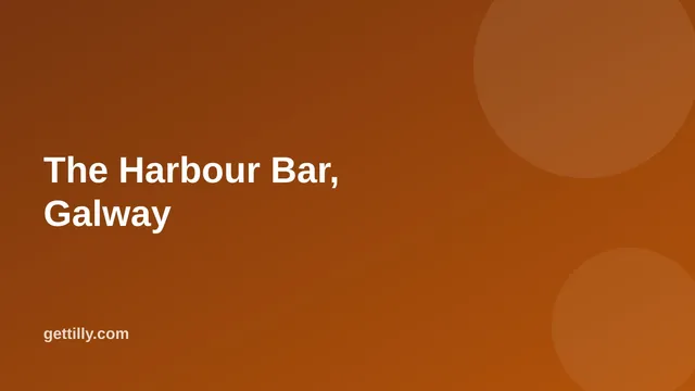 The Harbour Bar, Galway